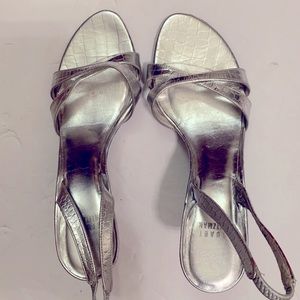 Stuart Weitzman Silver Sandals